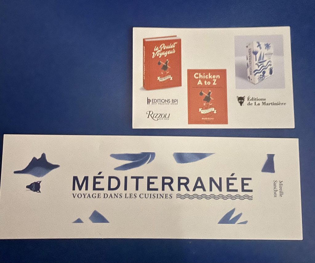 marque page au logo du livre Méditerranée Voyage dans les cuisines